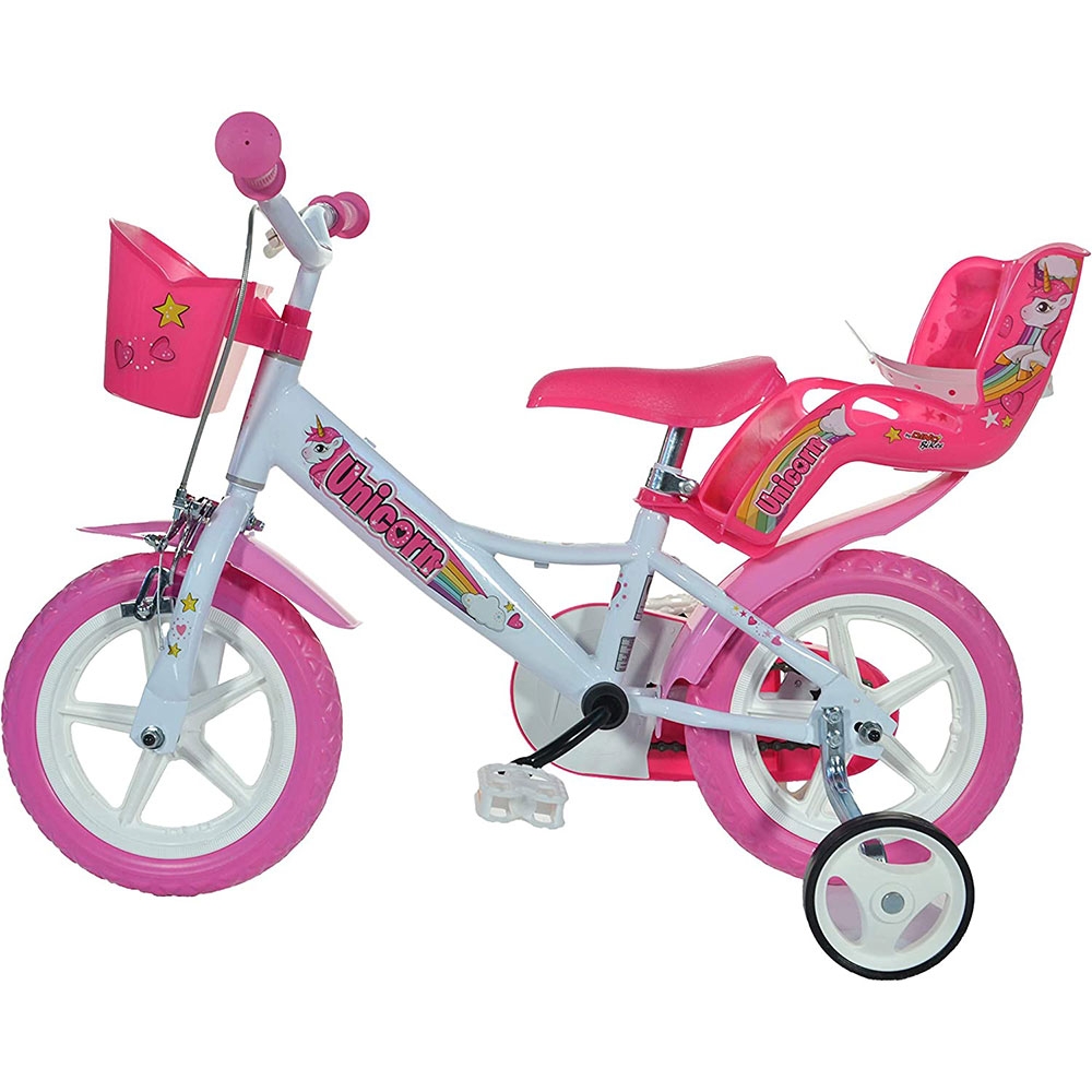 Bicicleta Dino Bikes Unicorn 12" cu Accesorii - imagine 3