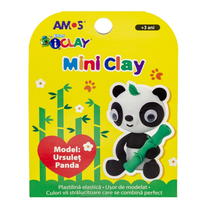 Plastilina iClay Panda 30g Amos | Modelaj Creativ