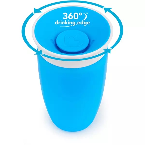Cana Munchkin Miracle 360 Blue 296ml, Antivar - imagine 2
