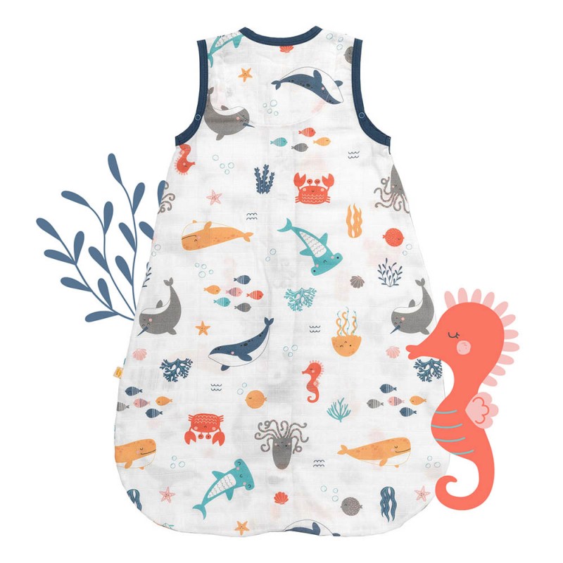 Sac de dormit Bamboo Under the Sea 90cm | Slumbersac - imagine 3