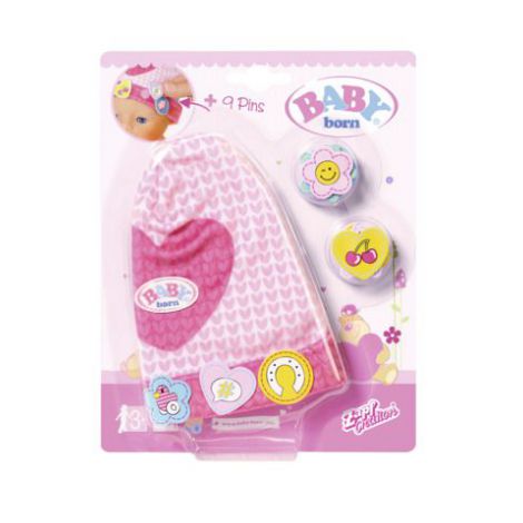 Caciulita BABY born cu Insigne, 43cm, Zapf
