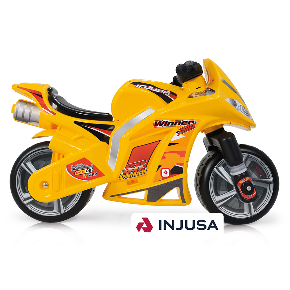 Injusa Moto Winner Galben 3+ | Motocicleta copii