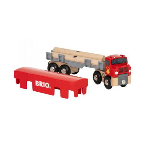 Camion cu Cherestea Brio 33657 | Jucărie Lemn - imagine 6