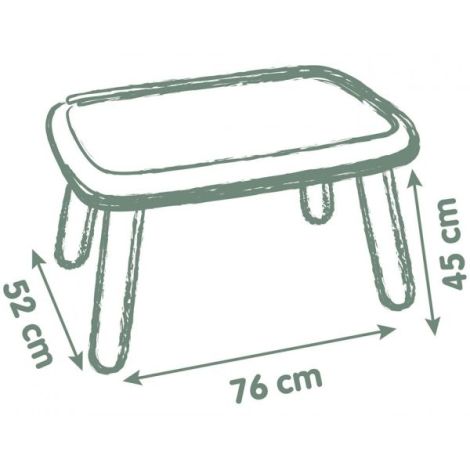 Masuta Smoby Life verde rezistanta pentru gradina - imagine 2