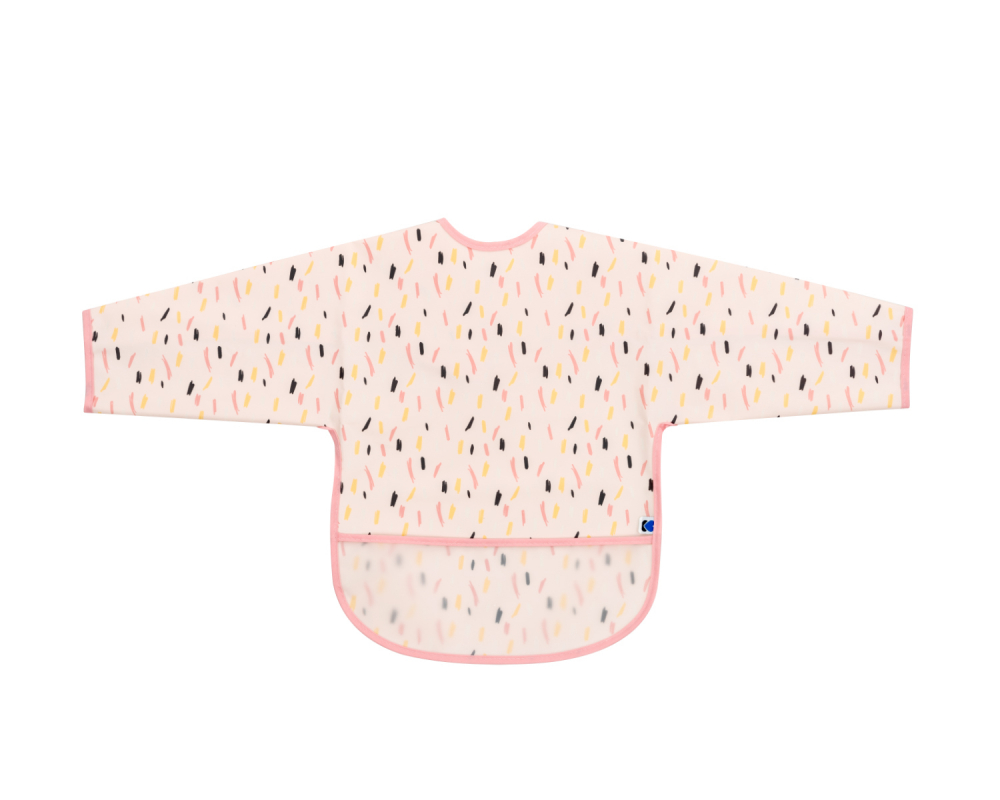 Baveta impermeabila KikkaBoo cu maneci Arty Pink