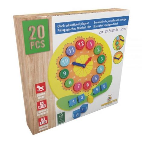 Ceas Marionette Lemn - Invata Ora prin Joaca - imagine 2