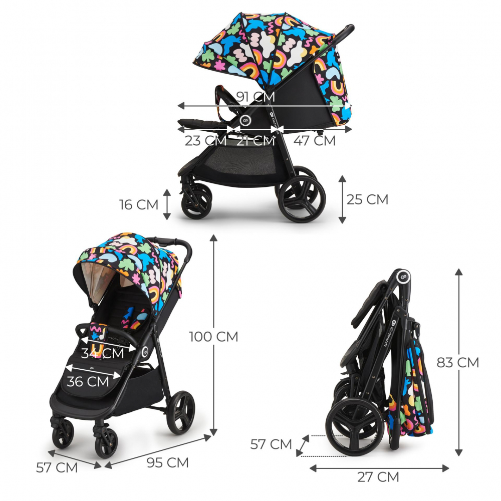 Kinderkraft Grande Plus - Carucior oras 0-22kg - imagine 3