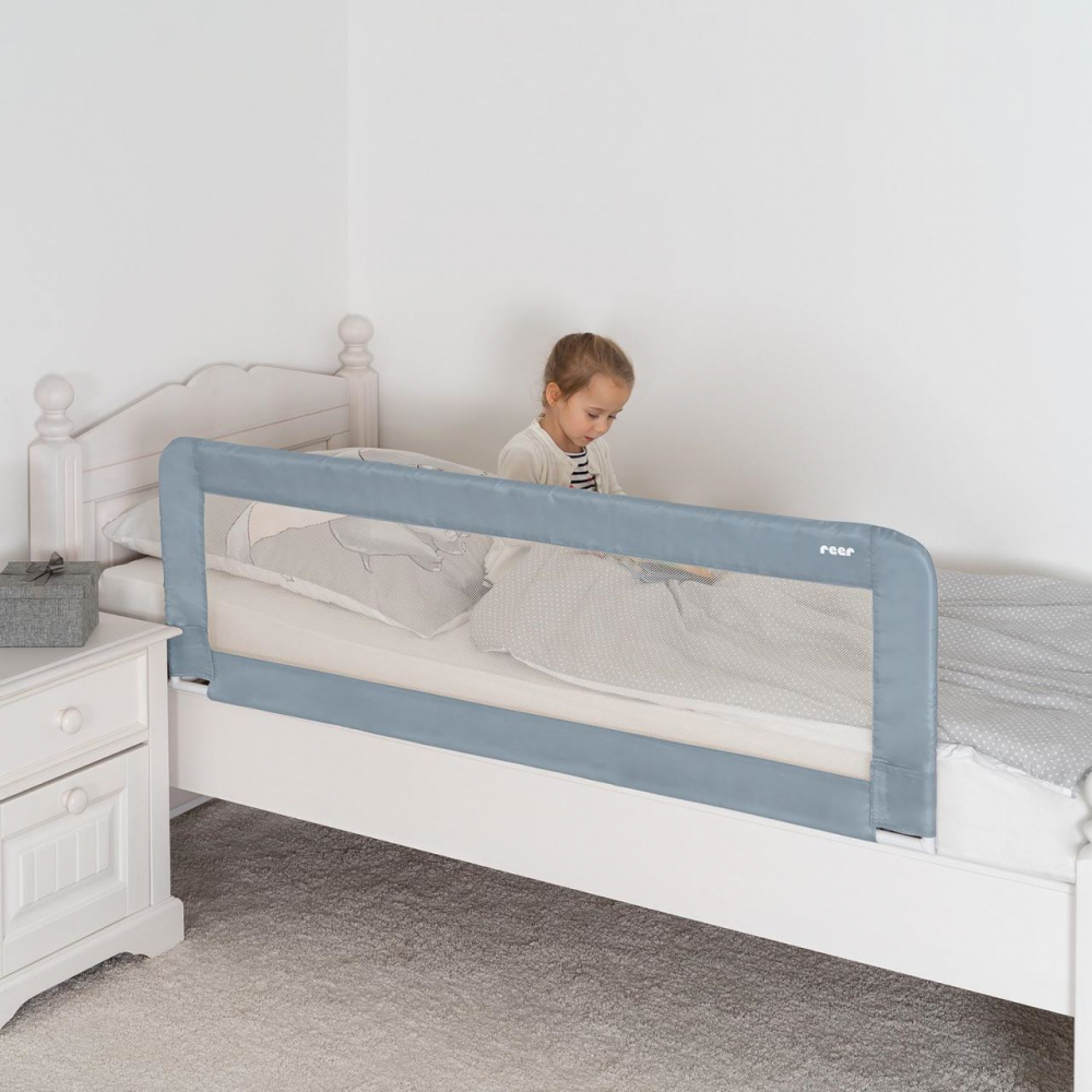 Bariera Anticadere Reer Sleepn Keep XL, 150 cm, Albastru-Gri - imagine 6
