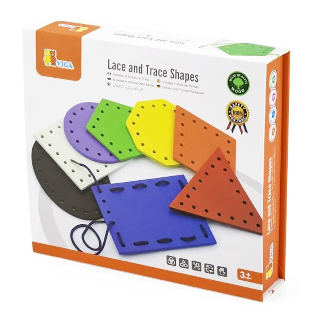 Set Cusut Forme Geometrice Viga Lemn