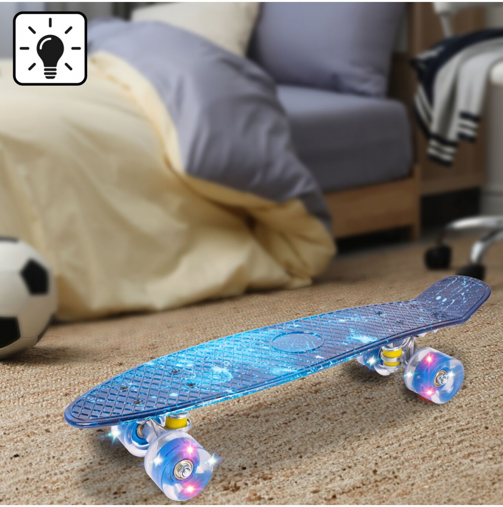 Skateboard LED Malplay Glowing Galaxy - imagine 4