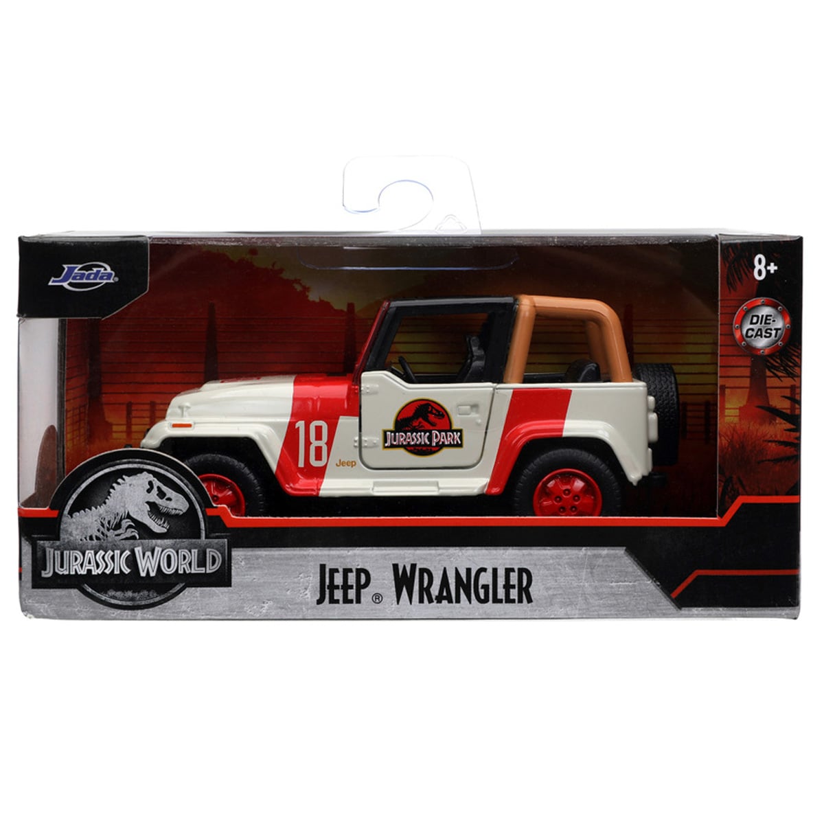Jada Jurassic World Jeep Wrangler 1:32 Metal