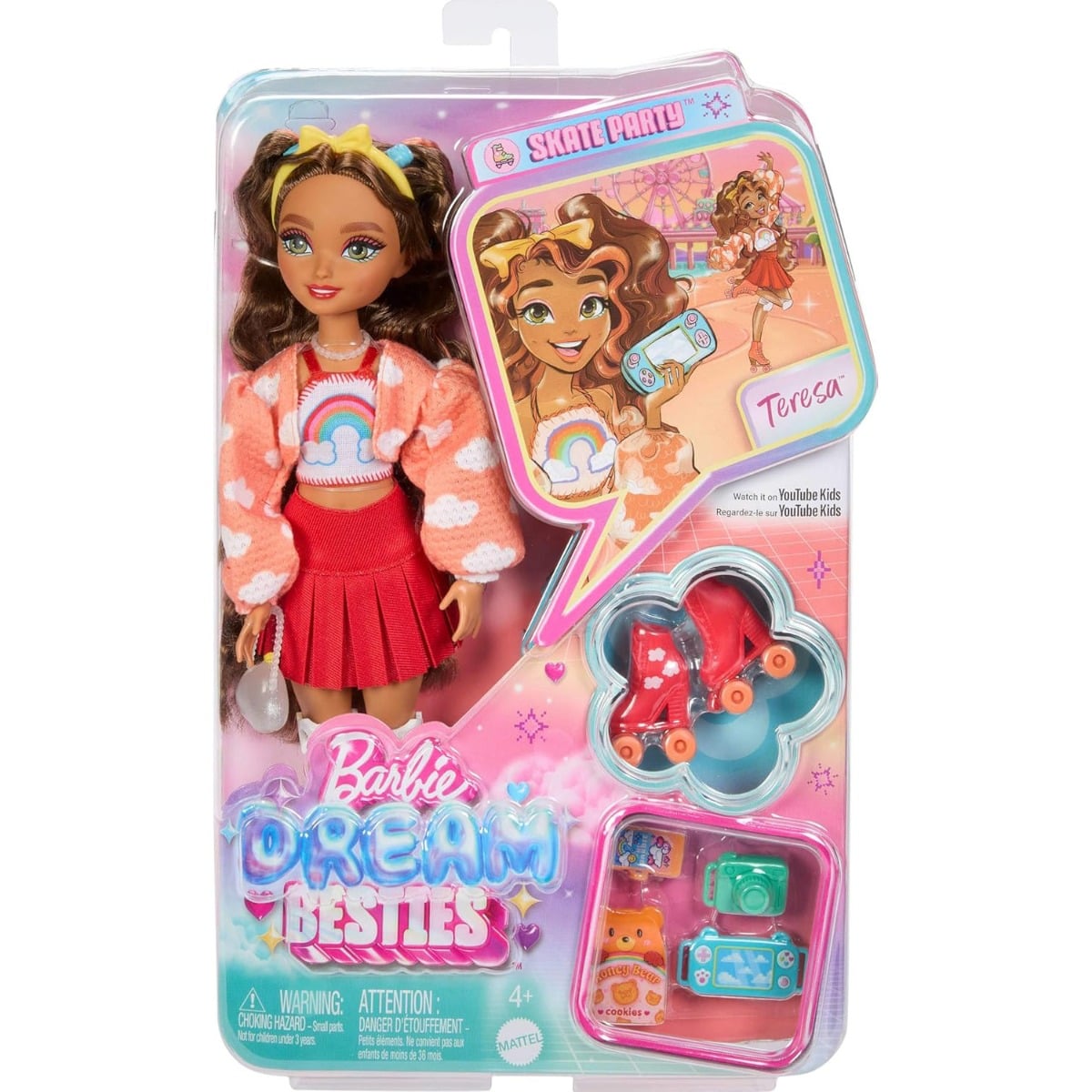 Papusa Barbie Dream Besties Skate Party Teresa