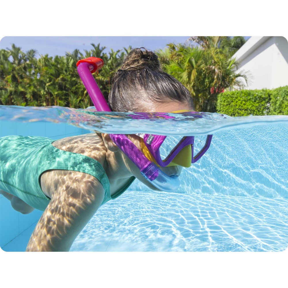 Set Snorkeling Copii Bestway - Aventura Roz - imagine 6