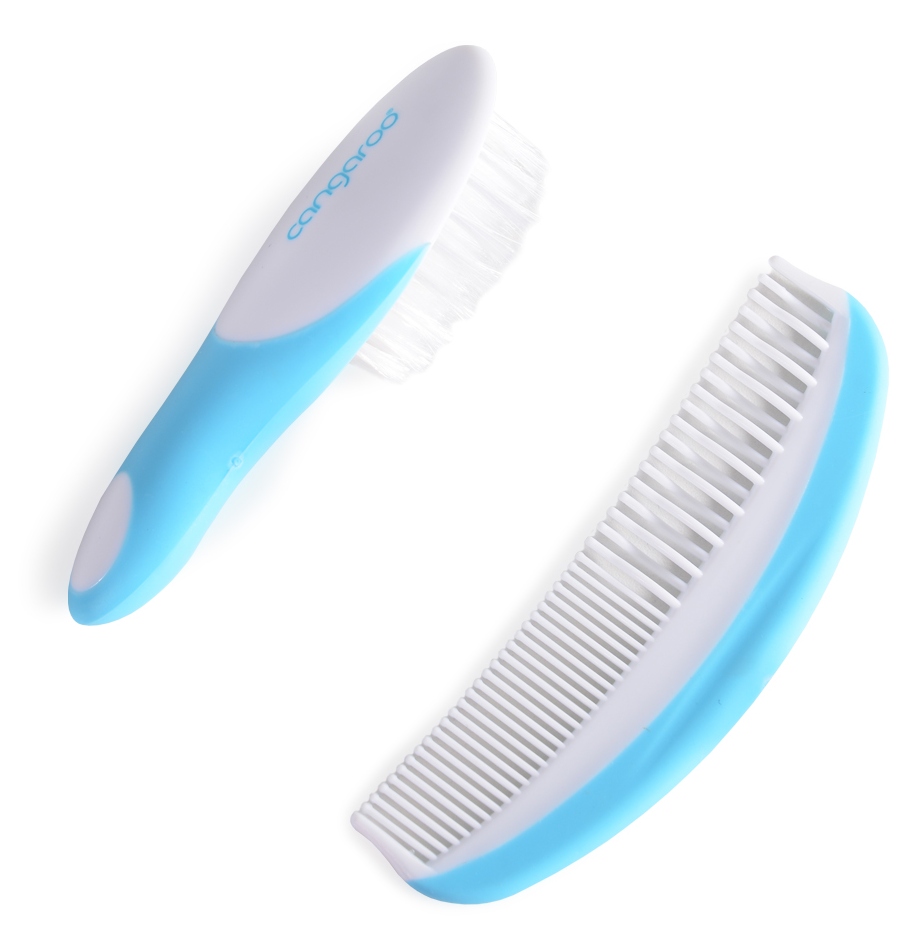 Set Perie și Pieptan Cangaroo Blue