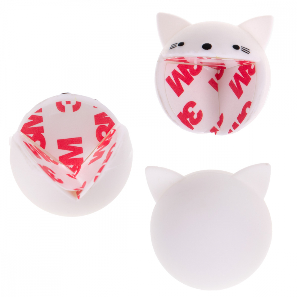 Protecție Colțuri Silicon White Cat | Ikonka