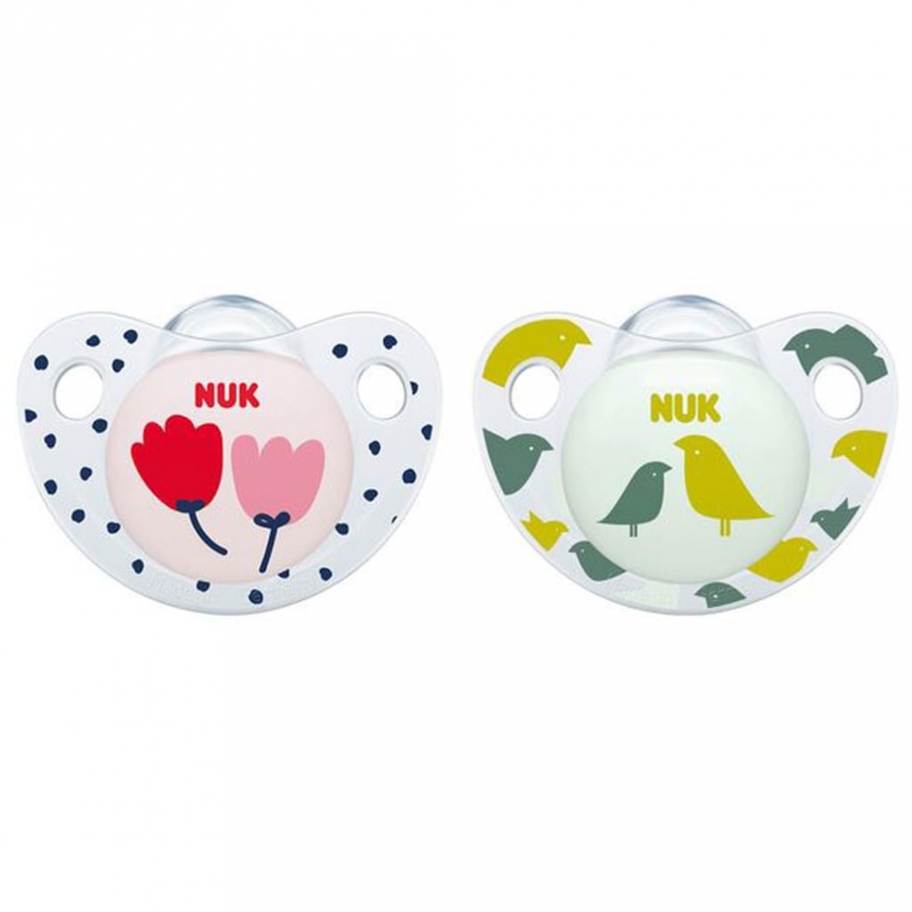 Suzetă NUK Trendline Silicon, Formă Anatomică, Lalea - imagine 3