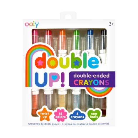 Ooly Creioane Duble 12 Culori | Desen Creativ