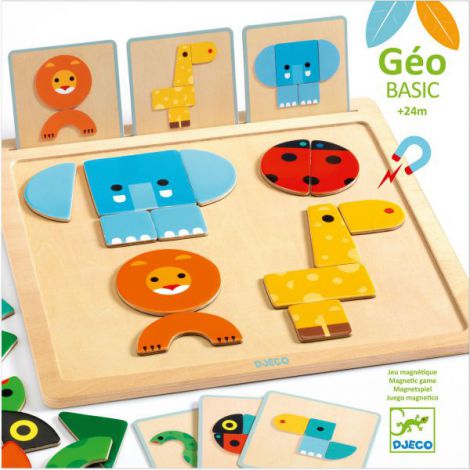 Geo Basic Djeco | Joc Forme Geometrice Magnetice - imagine 2