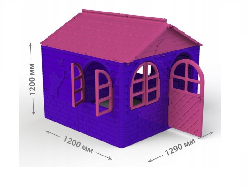 Căsuță Joacă Mykids PinkViolet, Interior/Exterior