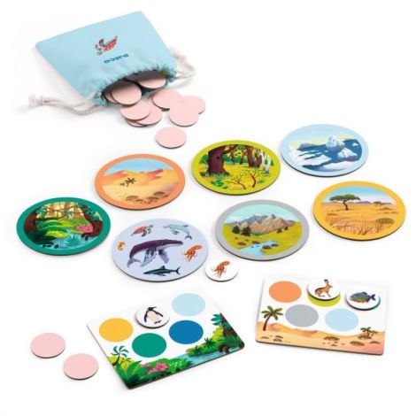Joc Educativ Naturo Mondo Djeco | Animale & Habitate - imagine 2