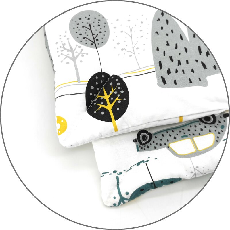 Set Lenjerie Patut MimiNu 5 Piese, 120x60 cm, Bumbac - imagine 3