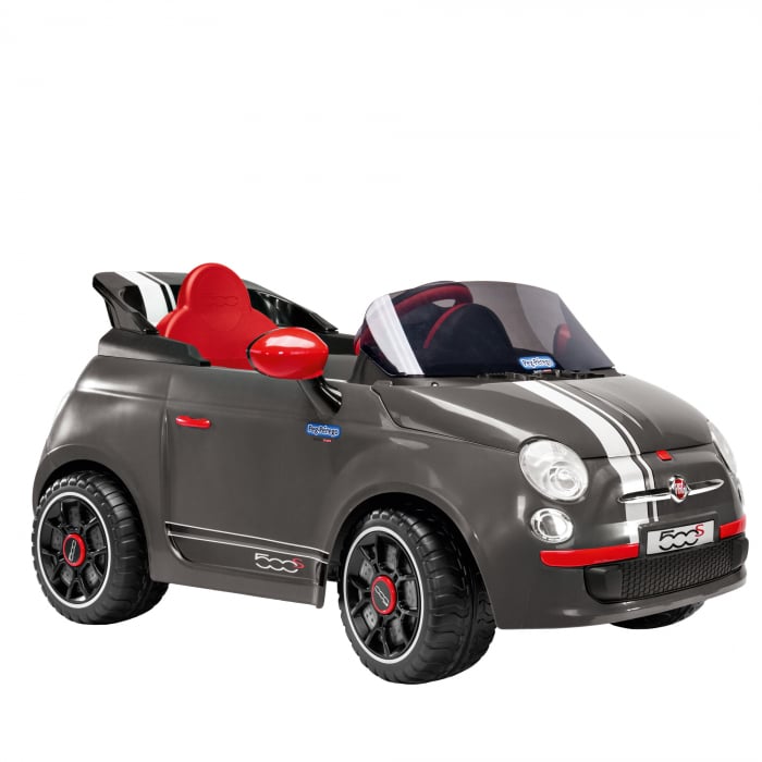 Mașina Electrică Peg Perego Fiat 500 S, 6V, Gri