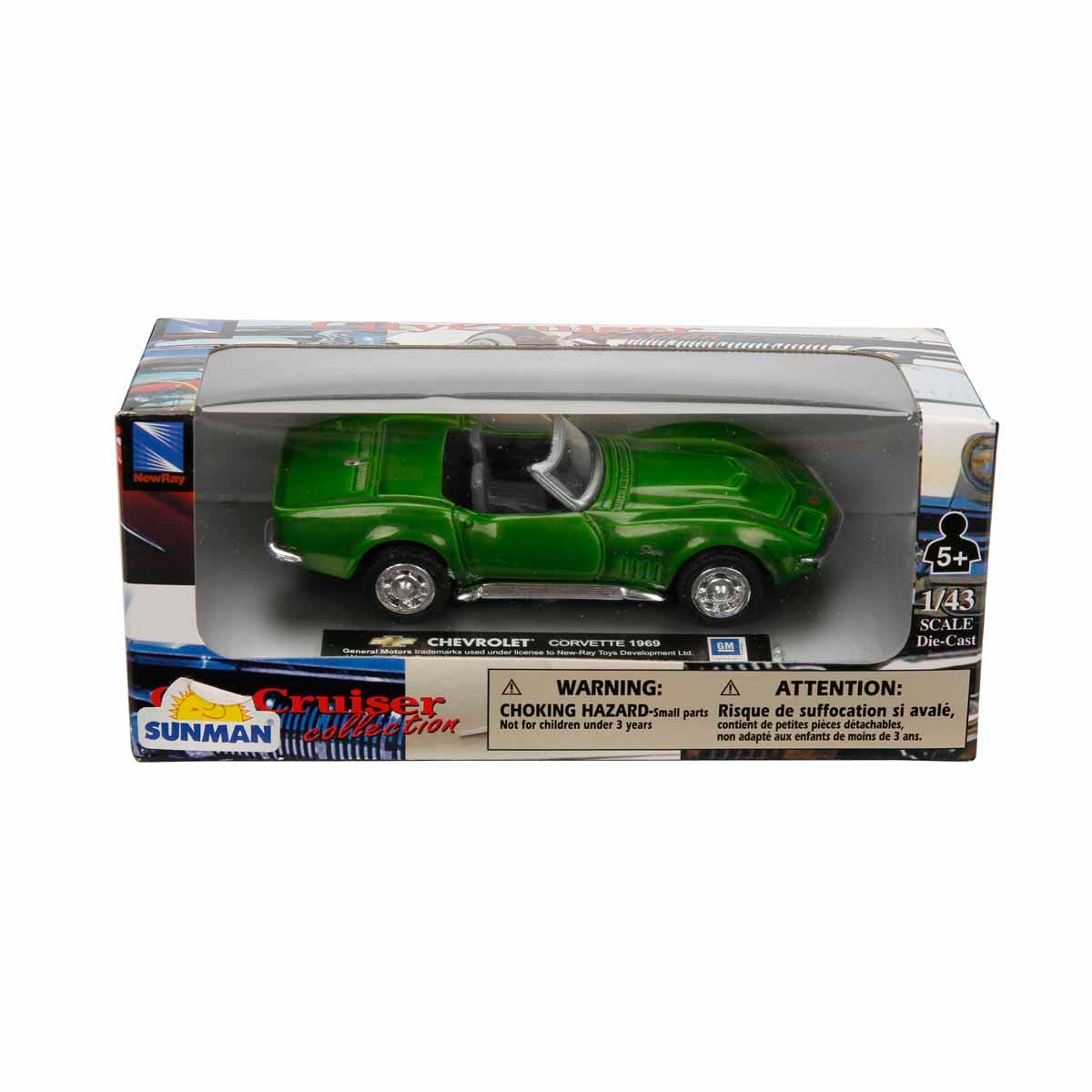 Mașină Metalică New Ray Chevrolet Corvette 1969 1:43