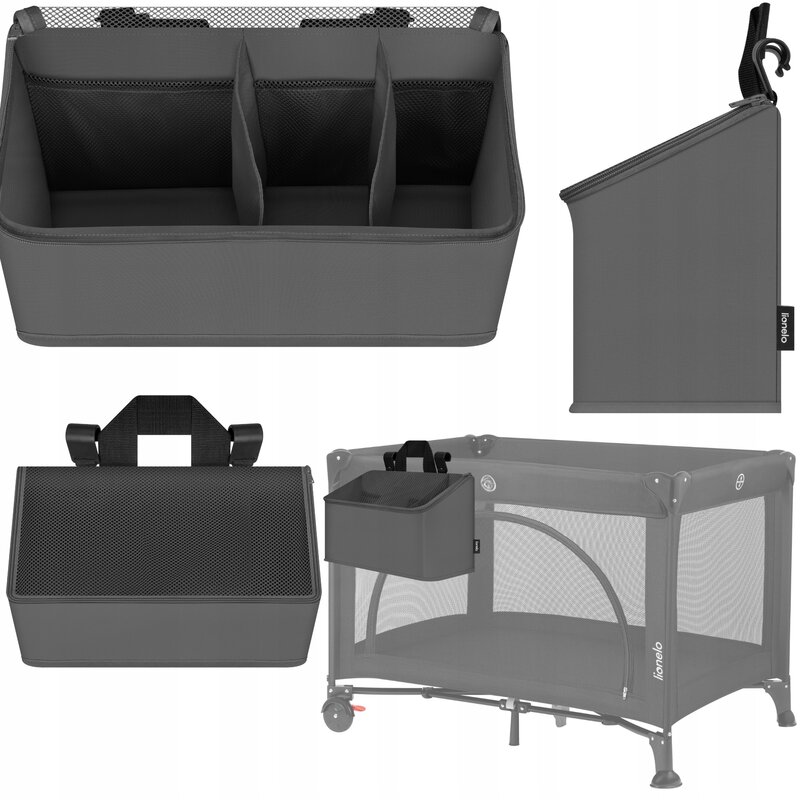 Lionelo Sidepocket M - Organizator Gri 3 Compartimente - imagine 2