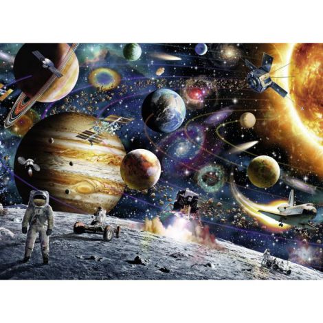 Puzzle Om Pe Luna Ravensburger 150 piese - imagine 2