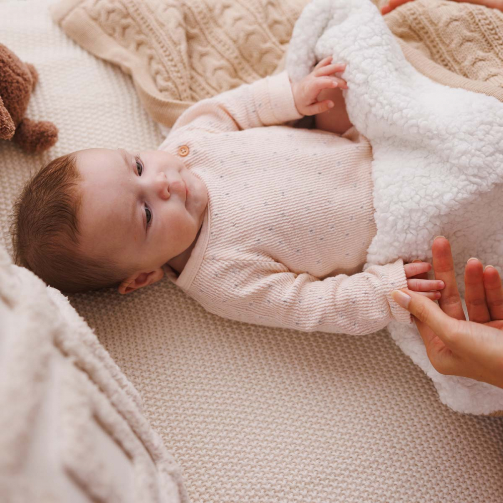 Paturica Babyono Bej | Confort Termic Premium - imagine 2