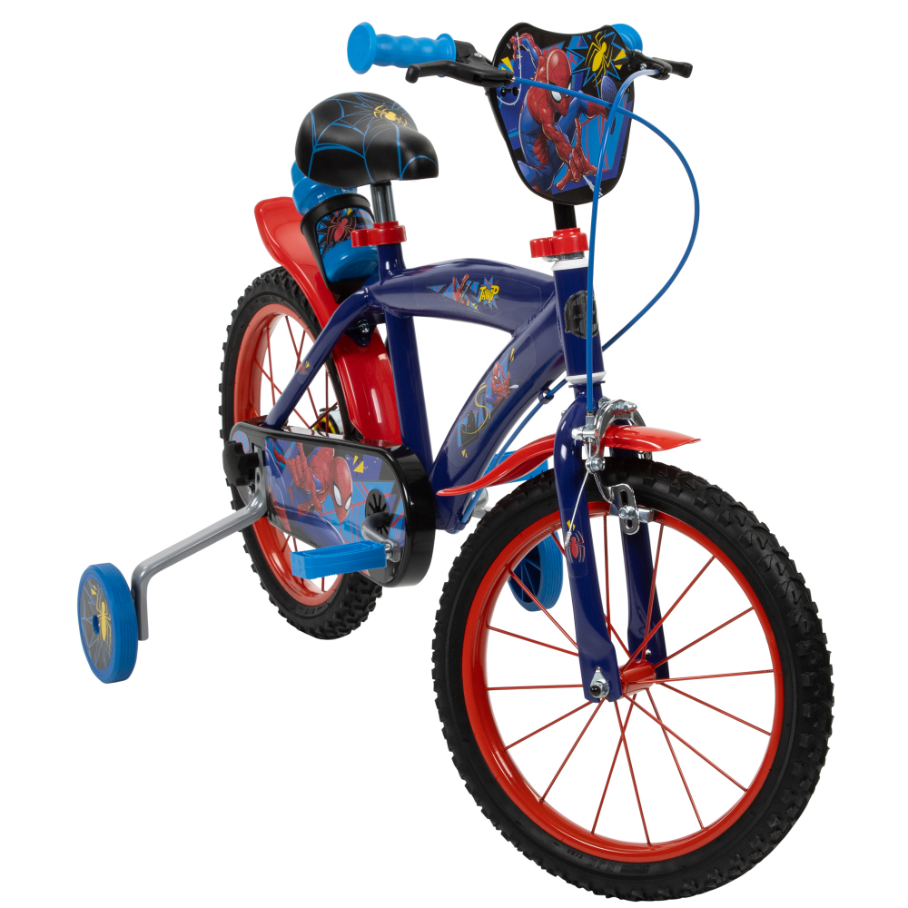 Bicicleta Huffy Spiderman 16" cu roti ajutatoare
