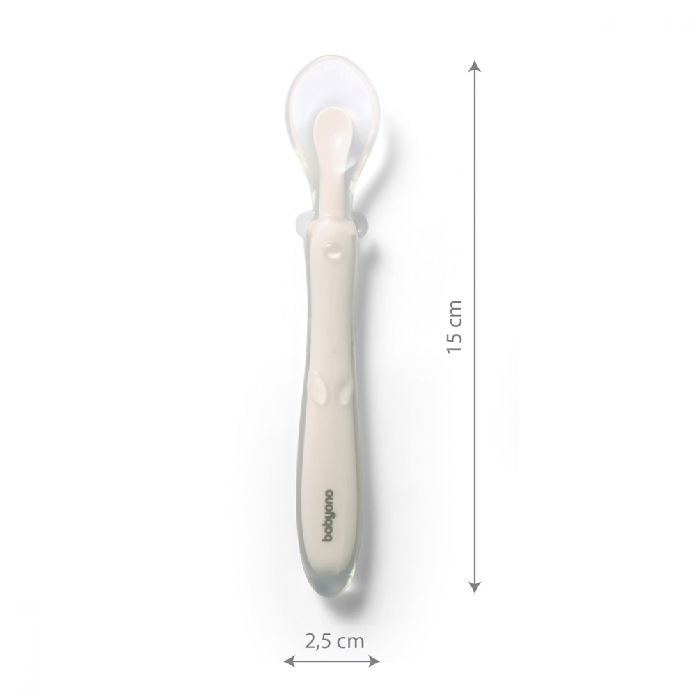 Lingurita Flexibila Babyono Silicon - Autonomie la Masa - imagine 5