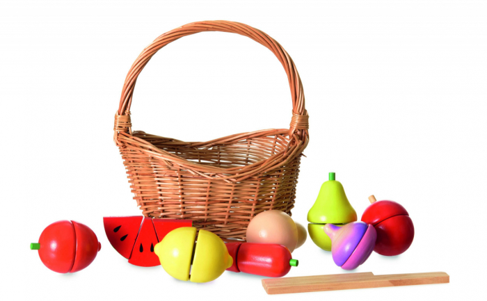 Cos Fructe de Feliat Egmont Toys Joc Lemn