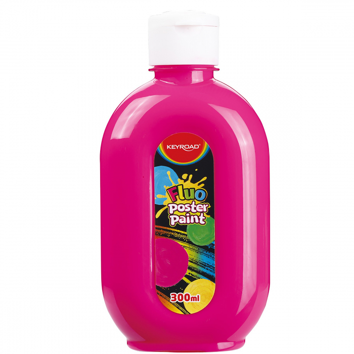 Culoare Tempera Keyroad Roz Fluorescent 300ml