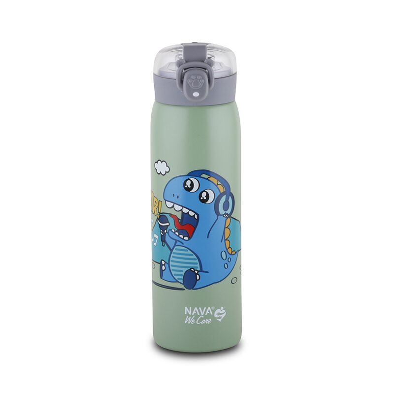 Nava Sticlă Termo 500ml Verde - Izolare Perfectă - imagine 2