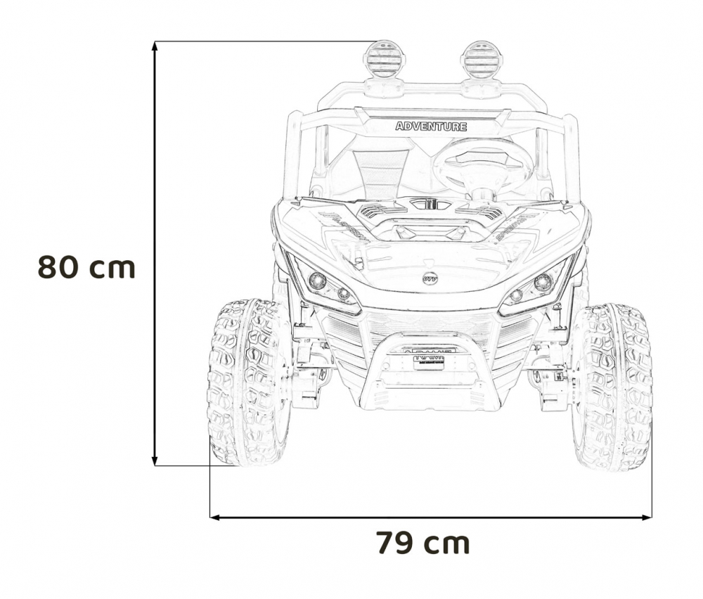Masinuta 4x4 Buggy Red Ramiz - 800W - imagine 19