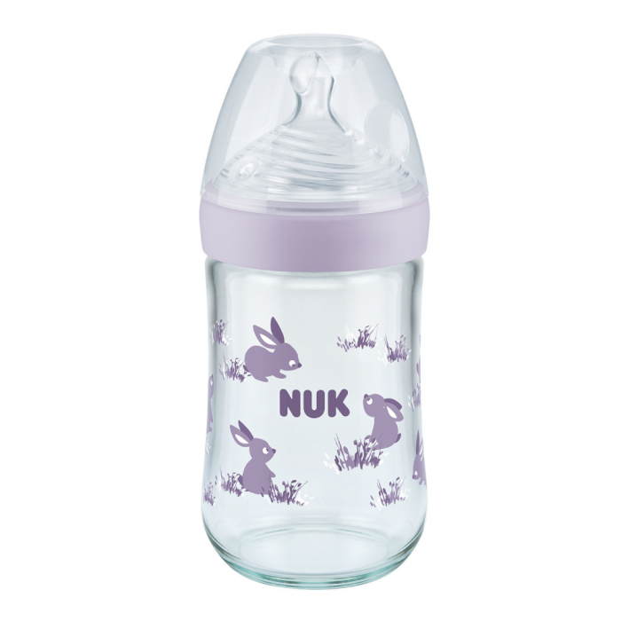 Biberon Nuk Nature Sense 240ml, Control Temp, Mov