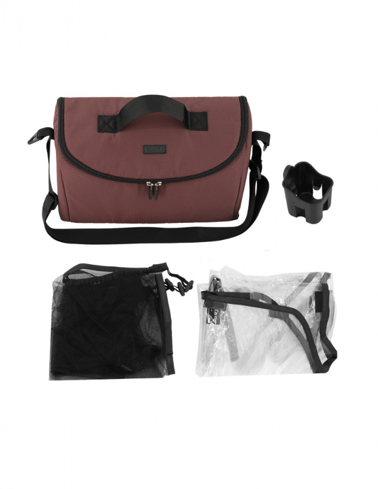 MoMi Clara Carucior Sport 0-22kg Burgundy - imagine 5