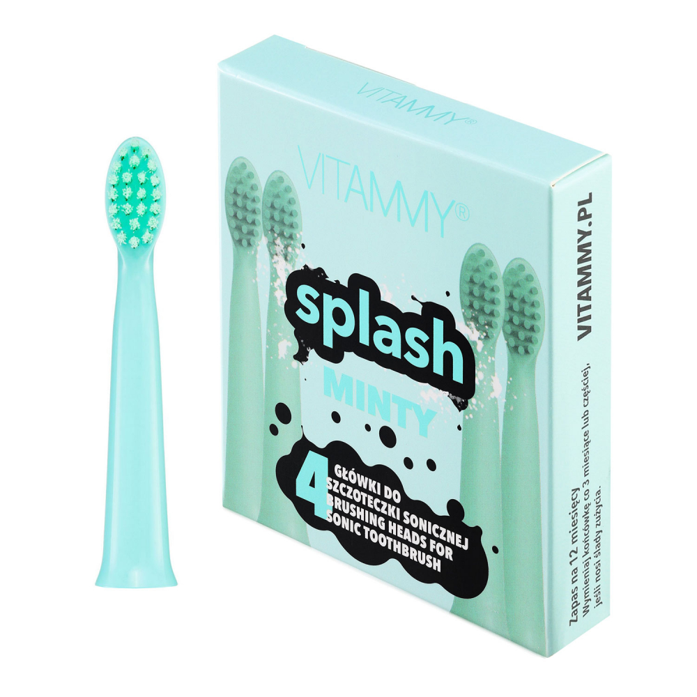 Set 4 rezerve periuta Vitammy Splash Menta - imagine 4