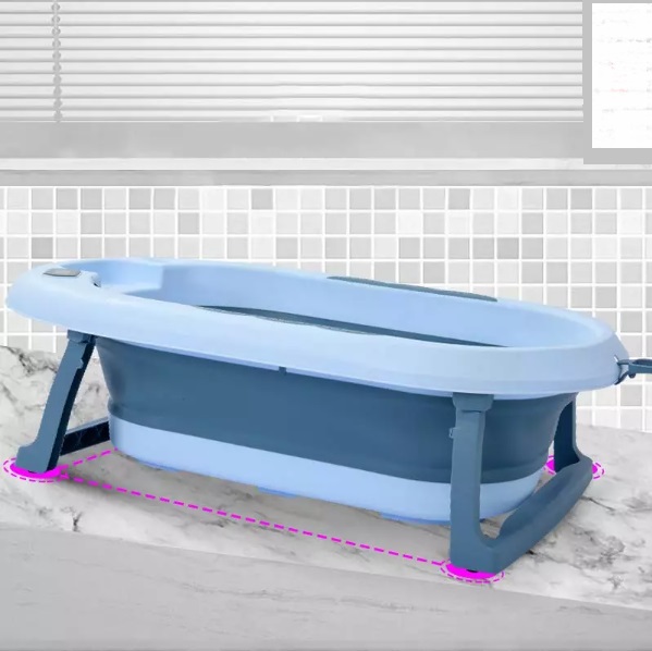 Cadita Pliabila Little Mom cu Termometru - imagine 3