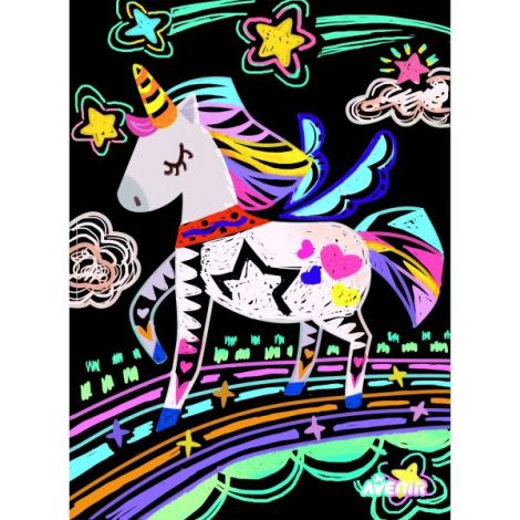 Set Scratch Art Unicorni Avenir | Joc Creativ 3+ - imagine 2