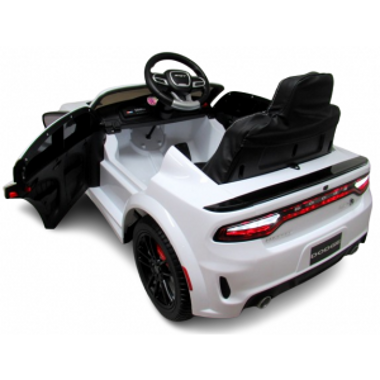 Masinuta Electrica SRT R-Sport Dodge, Alb, Telecomanda - imagine 4