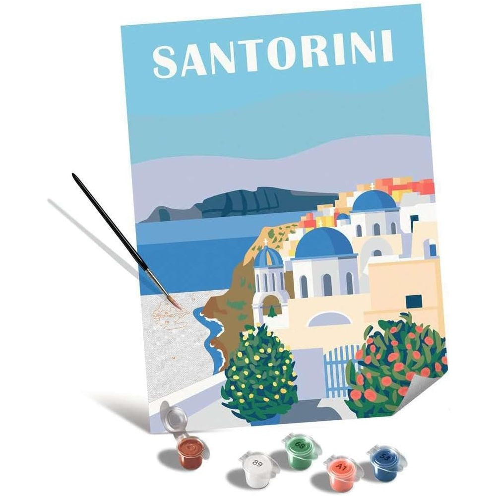 Pictura pe numere Santorini Ravensburger | Relaxare