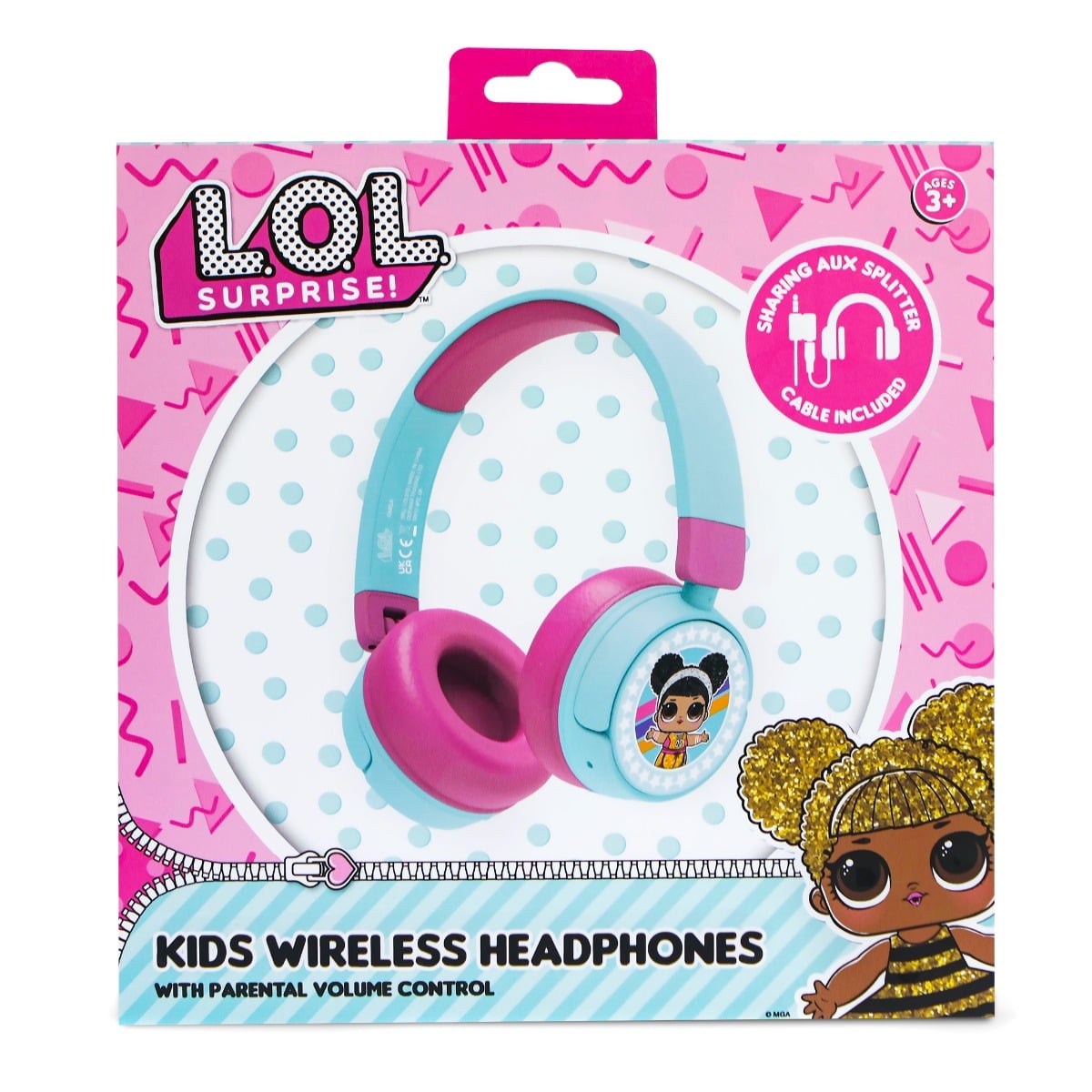 Căști OTL Wireless LOL Surprise, Control Volum