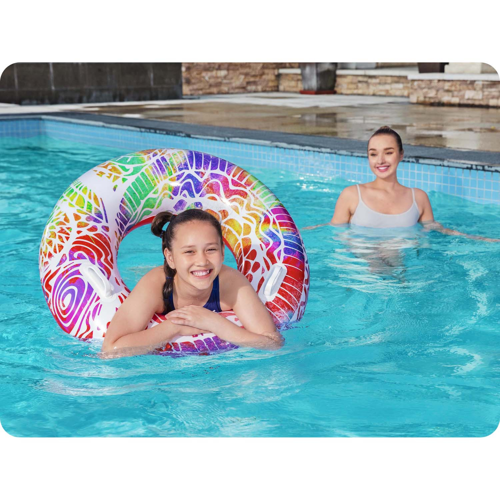 Colac Gonflabil Bestway cu Mâner, 91 cm, Roșu - imagine 7