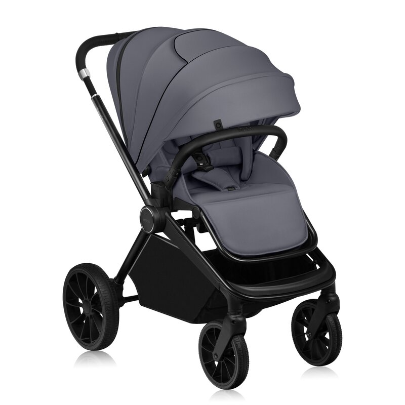 Lionelo Mika Plus Carucior 2in1 Gri Aluminiu - imagine 3