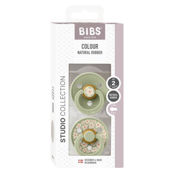 Set 2 Suzete Bibs Colour Studio, Latex, 6+ luni