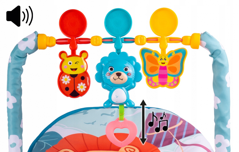 Balansoar MalPlay Blue Lion cu Sunete și Vibrații - imagine 6