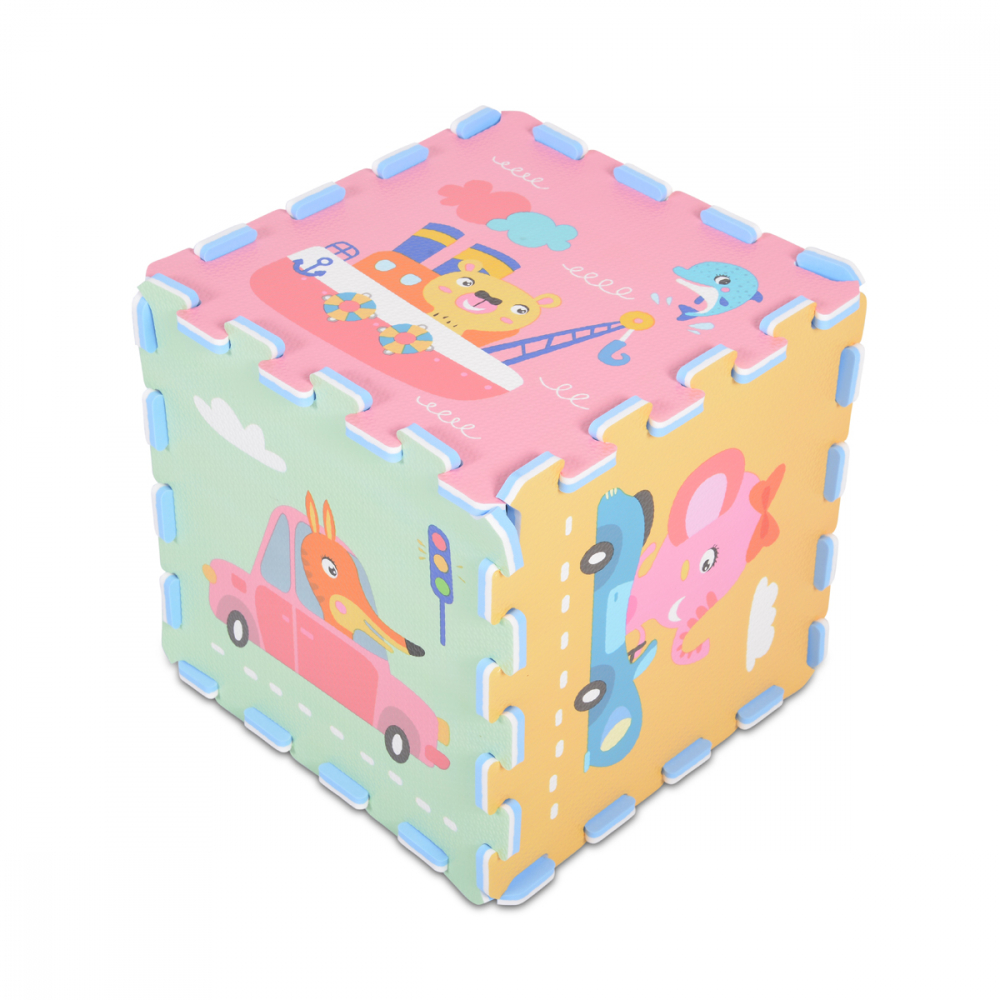 Covoras Puzzle Moni 9 Piese, Decorativ - imagine 2