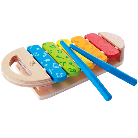 Xilofon Hape Lemn 5 Clape Jucărie Muzicală